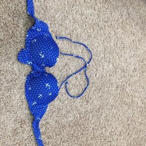 Polka Dot Bikini Top with Anchors and Stars
